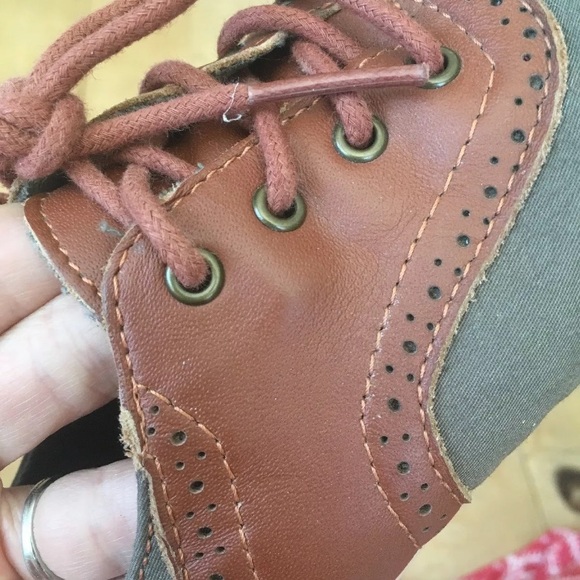 VANS Tuxedo Oxford womens sz 5 Olive Green Brown - Picture 10 of 11